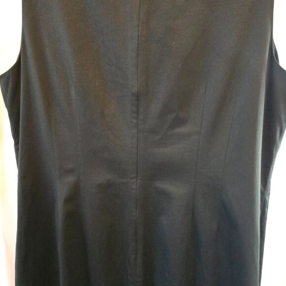PENDLETON WOMENS CLASSIC SLEEVELESS BLACK MIDI SHEATH DRESS SIZE 16 COTTON OFFIC - Picture 5 of 10